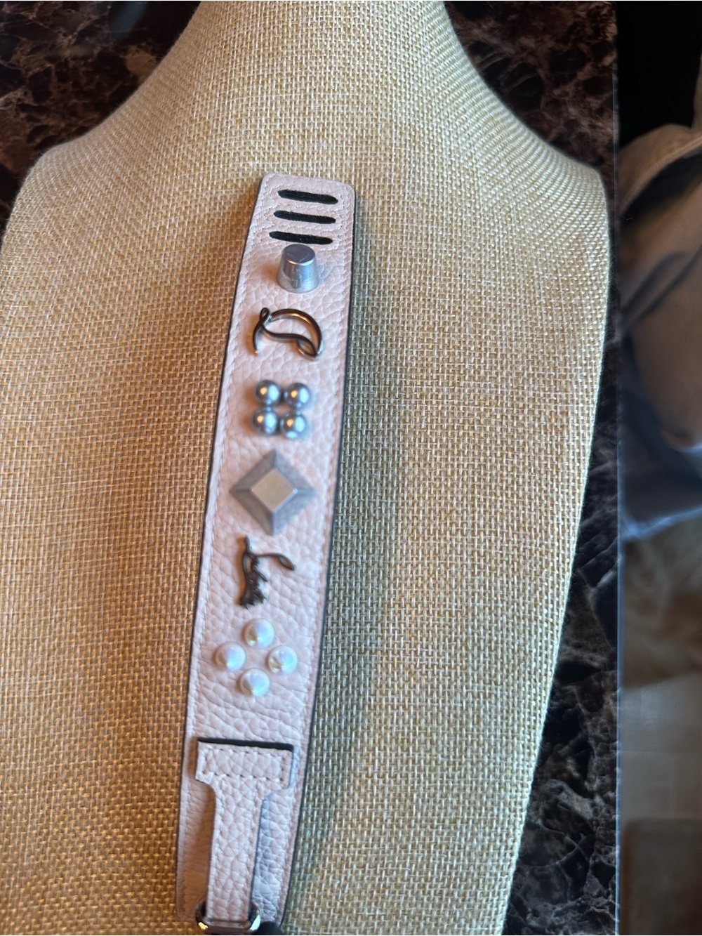 Louis Vuitton White Enamel Monogram Bangle with Pink & Purple Accents - Picture 8 of 8